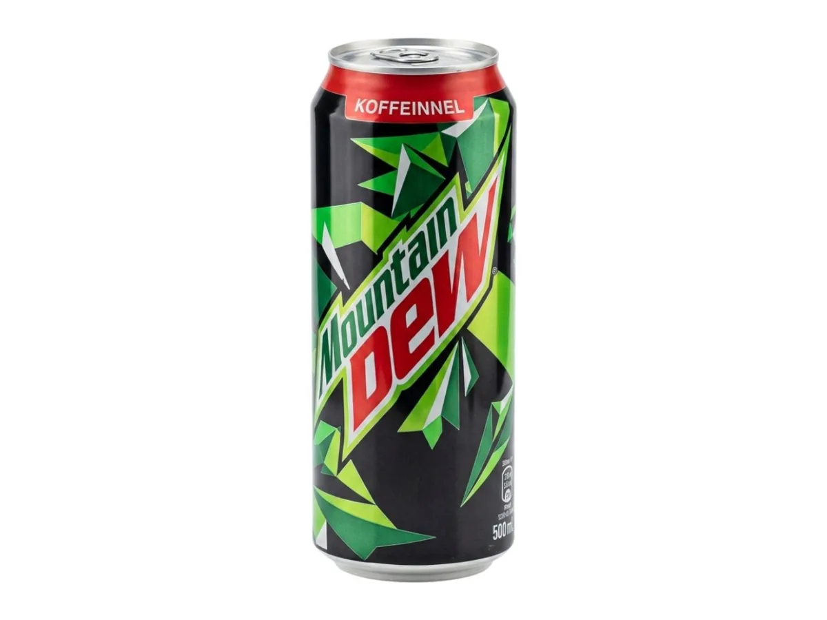 Mountain Dew 0,5 literes dobozos üdítő – Rambo Burger & Bowl, Budapest